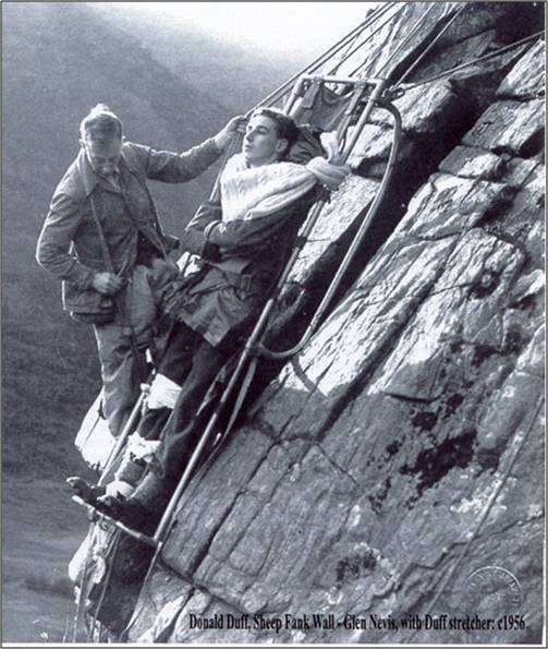 The early days of Lochaber MRT - Doctor Donald Duff at Polldubh 