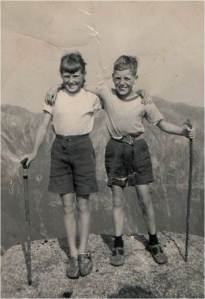 Early family days - On the Arran Ridge 