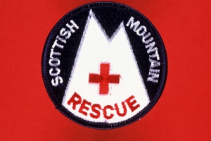 The Old Scottish Mountain Rescue Badge with the Red Cross!