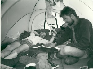 1993 Poor Willie shared a tent with me for 4 weeks on this trip.