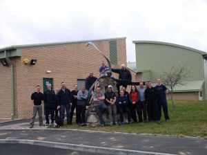 2007 The new RAF Kinloss HQ and the Beinn Eighe Memorail at Dan Carrols leaving day. 