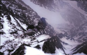 Lower from North East Buttress on Ben Nevis - Photo M.Tighe 